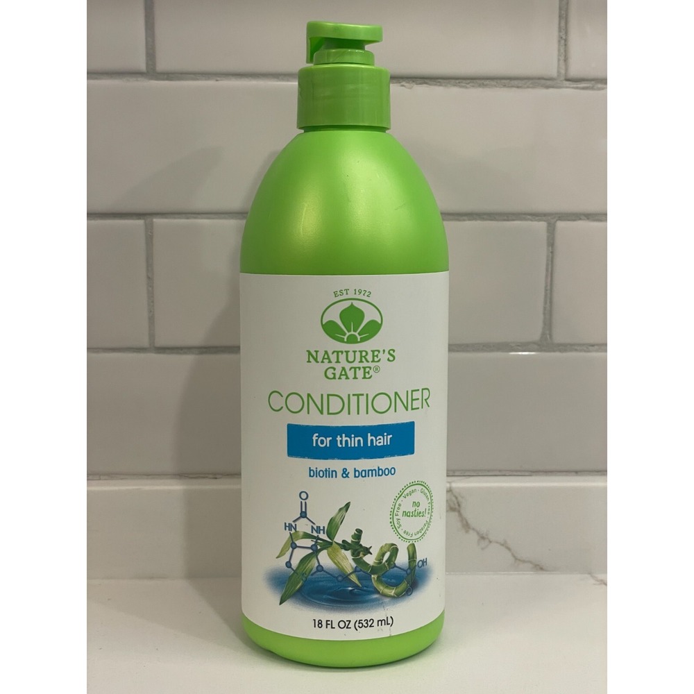 Nature's Gate Biotin + Bamboo Conditioner Thin Hair‎ 18 fl oz/532 ml New